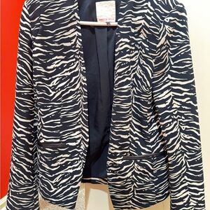 Rebecca Taylor Zebra Print Women's short blazer. Size 8.